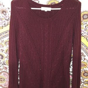 Pink Rose Knit Sweater